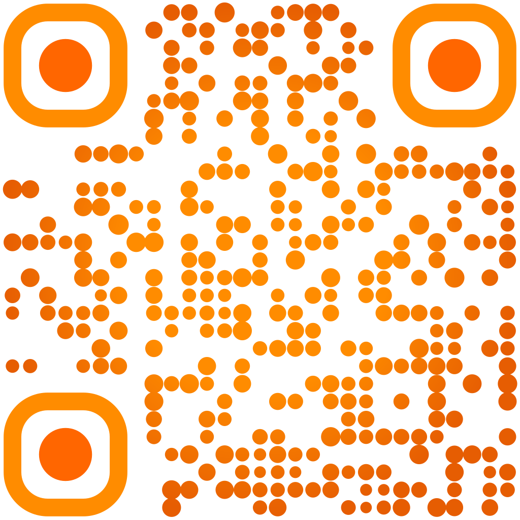 Bold Orange Gradient QR Code