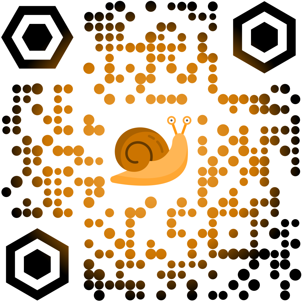 Cartoon Snail QR Code