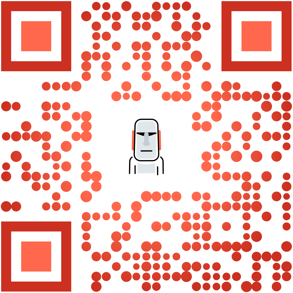 Easter Island Moai QR Code