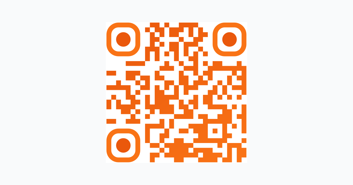 Orange Color Example Qr Code Energetic Orange QR Code