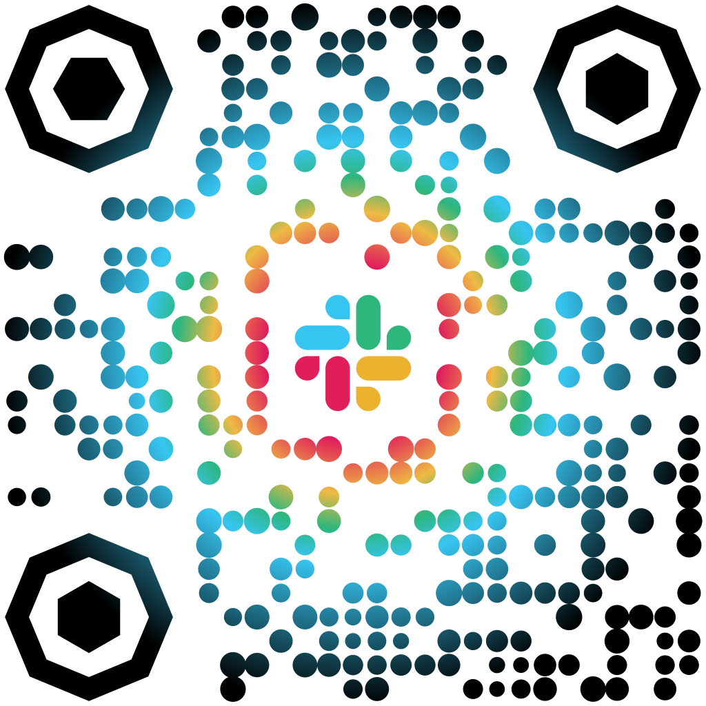 Slack Team Collaboration QR Code